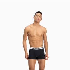 Puma Placed Logo Men S Boxers 2 Pack Puma New Arrivals Puma Germany Boxers Puma Homme