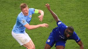 Kevin de bruyne has revealed he suffered injuries to his nose and eye socket in saturday's champions league final defeat to chelsea. Rudiger Apologises For De Bruyne Injury Ahead Of Euros