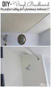 Vinyl Bead Board Ceiling The Perfect Ceiling For A Farmhouse Bathroom Lehman Lane Vinyl Beadboard Beadboard Bathroom Beadboard Ceiling