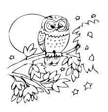 Kinder Malvorlagen Tiere Eule Baum Owl Pictures To Color Moon Coloring Pages Coloring Pages