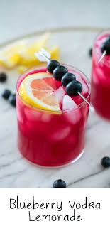 Serve cocktails for summer entertaining. Blueberry Vodka Lemonade Recipe We Are Not Martha
