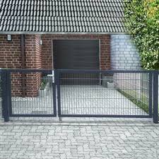 Gartentor schloss kaufen geht immer auch im klassischen ladenlokal. Elektrisches Gartentor Einfahrtstor Basic 2 Flugelig Asymmetrisch Anthrazit Ral 7016 Breite 350cm X Hohe 180cm Gunstig Kaufen