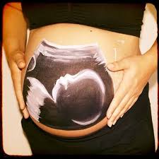What's the best halloween costume for a pregnant woman? Pregnant Belly Painting Girl