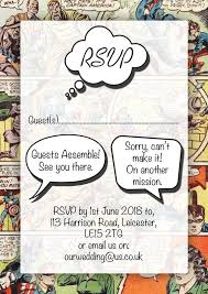 Vintage Marvel Dc Comic Book Wedding Invitation Set Sample Etsy Comic Book Themed Wedding Comic Book Wedding Book Wedding Invitations