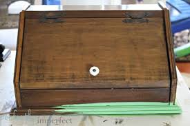 Annie Sloan Chalk Paint At Perfectly Imperfect Vintage Bread Boxes Wooden Bread Box Bread Boxes