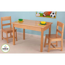 Kidkraft Rectangle Table 2 Chair Set Natural Walmart Com Table And Chair Sets Kid Table Table