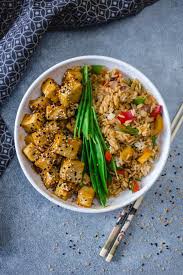 Tofu General Tao Noble Veggies Recipe Vegetarian Recipes Healthy Asian Recipes Tofu