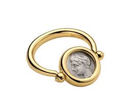 Monete Anello Oro Giallo An008814 Bulgari Gioielli Monete Anelli