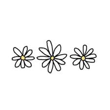 Black And White Daisy Clipart Flowers Flowers Overlay And Daisy Image Tumblr Flower Tumblr Png Tumblr Transparents