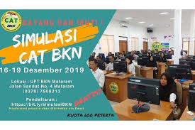 Check spelling or type a new query. Cpns 2019 Upt Mataram Mengadakan Simulasi Tes Cat Bkn Nesiatimes Com