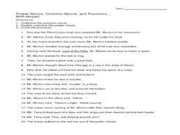 Proper Nouns Common Nouns And Pronouns With Ninjas 3rd 6th Grade Worksheet Proper Nouns Worksheet Nouns Worksheet Proper Nouns