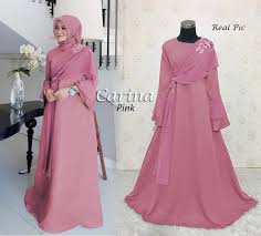 Model baju gamis brokat semakin menarik perhatian. Baju Gamis Terbaru Kondangan All Desain