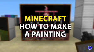 For that, craft a door at the level with a wall. How To Make Custom Paintings In Minecraft Painting Crafting Recipe