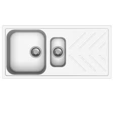 Check spelling or type a new query. 1000x500mm White Granite Quartz Stone 1 And 1 4 Kitchen Sink Double Bowls Drainboard Topmount