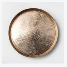 Art nouveau relief designs through out the tray, pie crust form, great center piece or can be hung on the wall. Sarwat International Brown Round Hammered Copper Tray Shape Circular Rs 1 Kg Id 21653447948