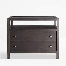 Solid hickory dresser only or dresser and mirror. Keane Wenge Solid Wood Charging Nightstand Reviews Crate And Barrel