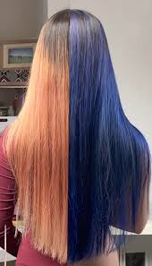 Sidd By Side Before And After The Blue Dye From Adore Is Brill But Doesn T Half Stain Everything It Touches Hairdye