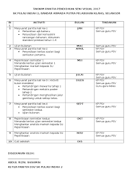 0:44 khairilazmir tube 25 053 просмотра. Takwim Panitia Pendidikan Seni Visual 2017