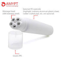 Customized Design Facial Massage Cosmetic Packaging Plastic Tube with 5  Steel Roller Balls