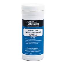 How to clean and disinfect yourself, your home, and your stuff. Vindicator Hand Sanitizer Towels Kimball Midwest