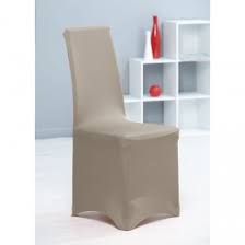 Les housses vous permettront de leur donner une seconde vie ! Housse De Chaise Taupe Uni Gifi
