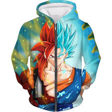 Check spelling or type a new query. Dragon Ball Z Super Saiyan Blue Vegetto And Ssj4 Gogeta Zip Up Hoodie