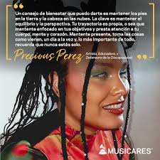 La artista puertorriqueña Precious Perez (@PreciousPMusica) ofrece consejos  sobre cómo le da prioridad al bienestar mientras se esfuerza por ser la  primera latina ciega a la vanguardia de la comunidad musical. ❤ #