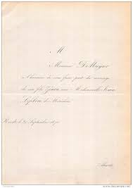 Comparez +2000 assurances pour votre scooter de 50 cm3 gratuitement. Wedding Faire Part Mariage De Muyser Zenon Irma Lefebvre De Morialme Roodt 1870