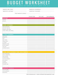 Printable Budget Worksheets Free Monthly Budget Template Frugal Fanatic By Www Budget Worksheets Excel Budgeting Worksheets Printable Budget Worksheet