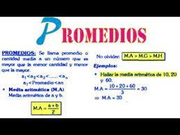 El costo promedio es el costo de producción por unidad de fabricación, calculado al dividir el total de los costos fijos y los costos variables entre el número total de unidades producidas, que sería la producción total. Promedios Ejercicios Resueltos Nivel 1 Aritmetica Matematicas Youtube