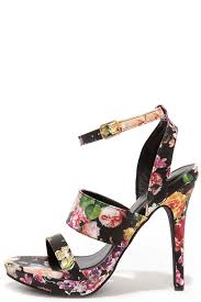 In this shoe making tutorial, you will get a full guide on how to make single cut pattern for high heel pumps. Cute Floral Print Heels High Heel Sandals 23 00 Lulus