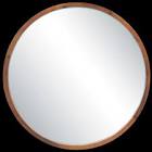 Mina Round Wood Mirror, 30-in Canvas