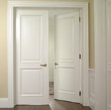 Porte 172d Double Avec Verrou Encastre Panneau 2 Surmoulure Portes Boiseries Encadrements De Portes