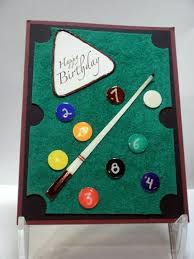 Pool Table Cards Handmade Handmade Birthday Cards Birthday Cards For Boys