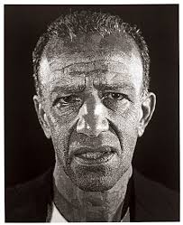 Chuck close begins with a photograph, which is then overlaid with a grid and meticulously translated, cell by cell, into paint. Chuck Close Kunsthal