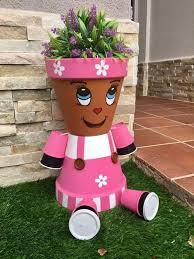 Pin Von Anneliese Schmidl Auf Basteln Mit Blumentopfen In 2020 Selbstgemachte Tongefasse Tontopf Figuren Leuchturm Basteln