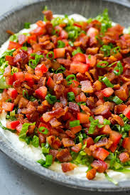 This blt dip has bacon, mayonnaise, tomatoes and lettuce to form the perfect party appetizer! Blt Dip Recipe Dinner At The Zoo