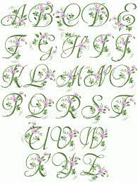 Designs that imprint directly onto fabric multiple times! Elegant Floral Initials Embroidery Monogram Embroidery Patterns Vintage Embroidery Alphabet