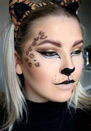 Amazing And Easy Cat Makeup Look For Halloween 2019 Simple Cat Makeup Halloween Makeup Leopard Makeup Halloween