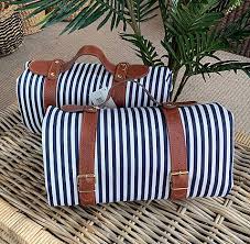 Spin some new canterbury tales with this epic picnic basket for two and its remarkable trove of accessories. Hampton Picnic Blanket Navy And White Stripes Cobra Cane
