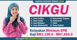 Pensyarah (universiti / perubatan) lokasi: Jawatan Kosong 2018 Cikgu Kelayakan Minimum Spm Gaji Rm1 100 0 Rm7 850 0