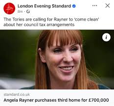 I see Rayner is in the news again about accepting £3,500 worth of clothes  from guess who….yes of course Lord Alli. What I would like to know is what  is she doing