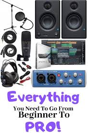 Presonus Audiobox Studio Ultimate Bundle Complete Hardware Software Recording Kit With Studio Monitors Studio Monitors Recording Equipment Audio