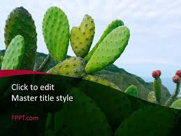This is a cactus themed calendar for your classroom! Free Cacti Powerpoint Template Free Powerpoint Templates