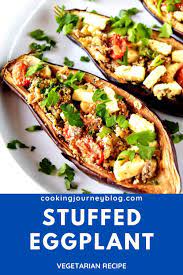 Stuffed Eggplant Boats Baked Eggplant Recipes Cooking Journey Blog Recipe Baked Eggplant Recipes Eggplant Recipes Recipes
