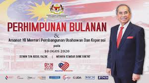 Tujuan pembiayaan dan dana tersebut adalah untuk membantu usahawan di malaysia mengembangkan perniagaan mereka. Kementerian Pembangunan Usahawan Dan Koperasi Amanat Yb Menteri Pembangunan Usahawan Dan Koperasi Sempena Perhimpunan Bulanan Facebook