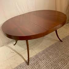 Sabre Leg Klismos Dining Table T H Robsjohn Gibbings Widdicomb Oval Or Round For Sale At 1stdibs Modern Dining Room Tables Oval Table Dining Dining Table