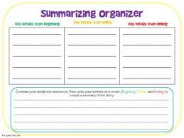 Summarizing Graphic Organizer Graphic Organizers Informational Text Middle School Lesson Plans