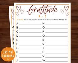 Thanksgiving A Z Game Gratitude A Z Game Thanksgiving Etsy In 2020 Thanksgiving Fun Fun Thanksgiving Games Friendsgiving Games