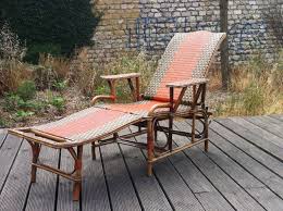 Un choix unique de chaise longue rotin disponible dans notre magasin. Rattan Chaise Longue Circa 1900 Paul Bert Serpette